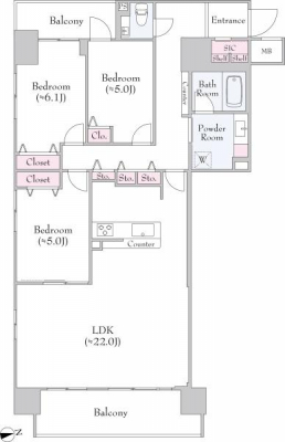 �Ԏ��}�@�������Ƃ���22����LDK
�ꕔ���ǉ��̃��t�H�[����ĉ\�ł��̂ł��C�y�ɂ����k���������B